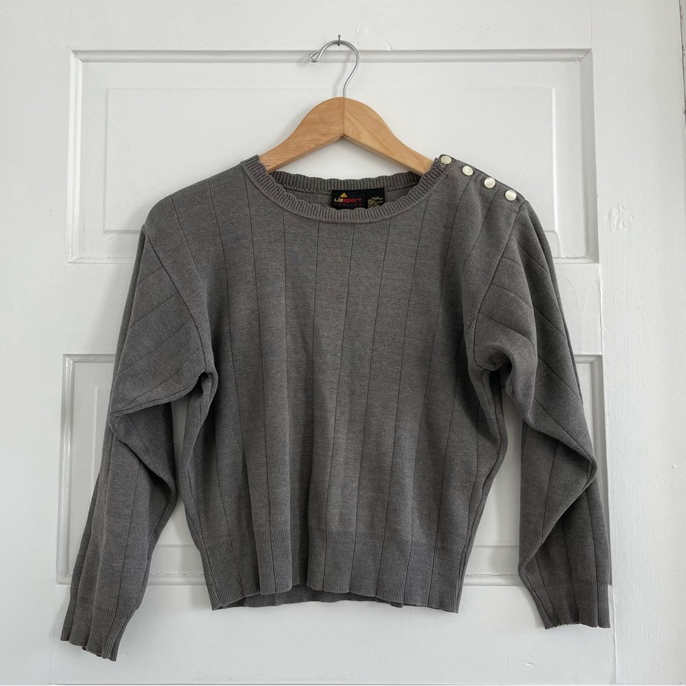 🤍SOLD🤍 VTG 80s Cotton Sweater - Picture 5 of 9